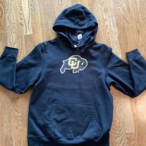 Colorado buffaloes icon black officially licensed pullover hoodie